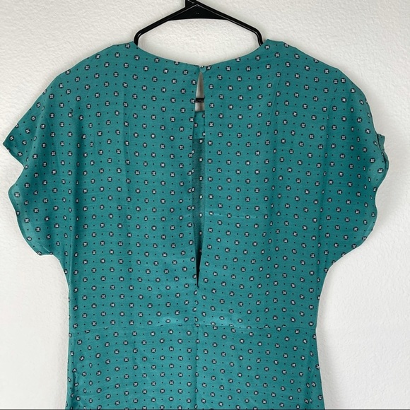 & Other Stories Green Midi Fall Floral Dress - Picture 5 of 6